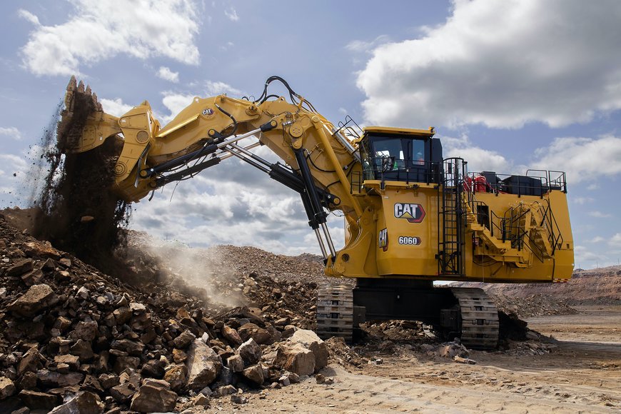 NEXT GENERATION CAT 6060 HYDRAULIC MINING SHOVEL FEATURES GREATER PERFORMANCE AND INCREASED DURABILITY